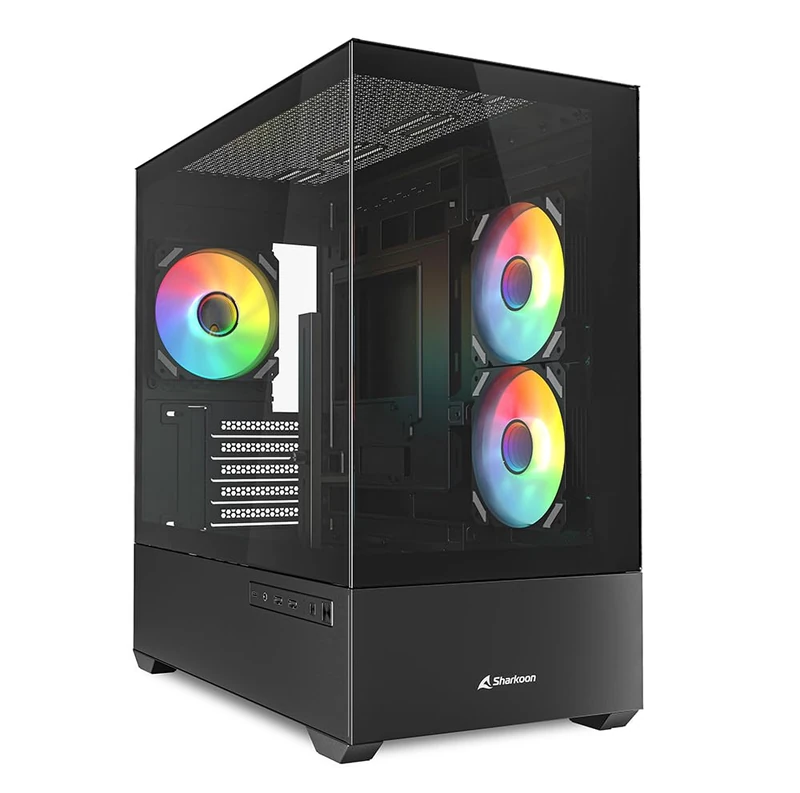Sharkoon MK6 RGB PC Case Micro ATX Black