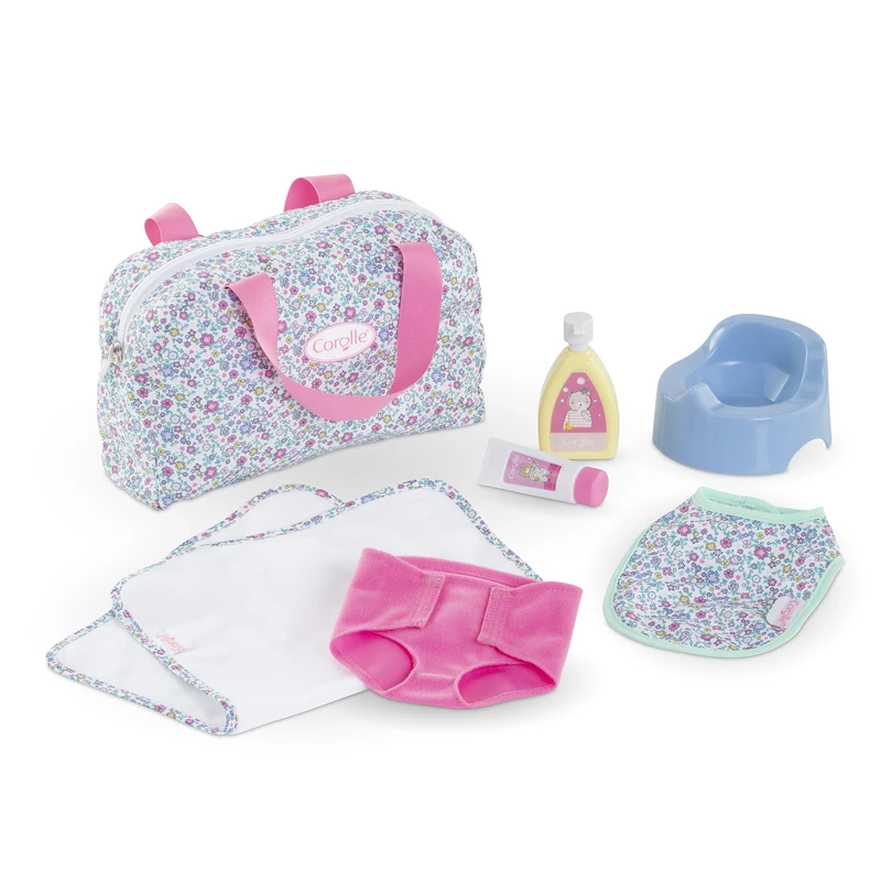Corolle - Floral Changing Accessory Set, 7 Accessories, for Doll 36 cm, from 2 Years, 9000141810