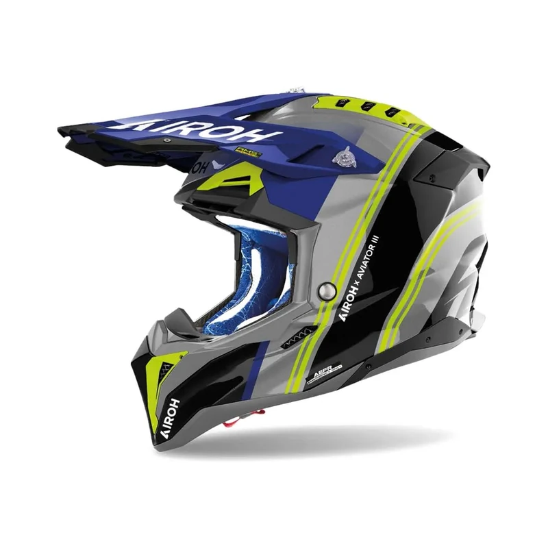 AIROH AVIATOR 3 HIMA BLUE GLOSS S