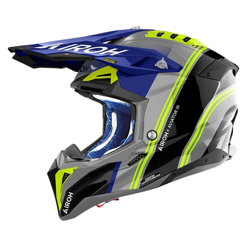 AIROH AVIATOR 3 HIMA BLUE GLOSS XL