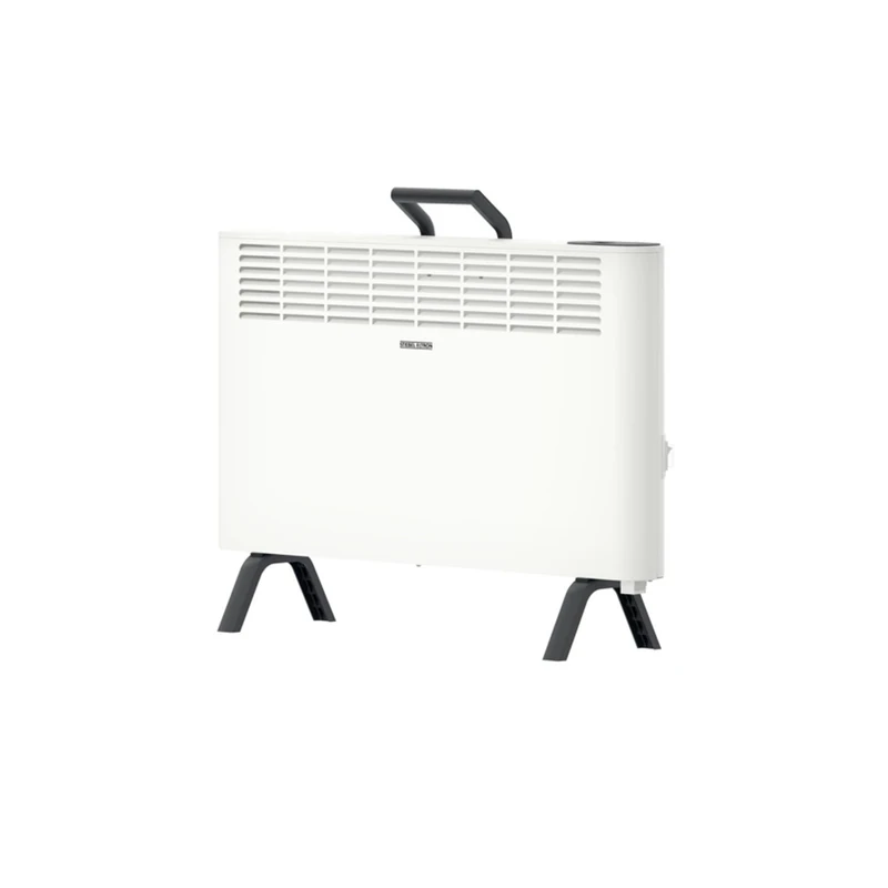 STIEBEL ELTRON new floorstanding convector, electric heater CNS 2000 Plus LCD move (UK), 2000 W for about 25 sqm, TÜV approved, 7-day timer, overheating protection, white, 207061