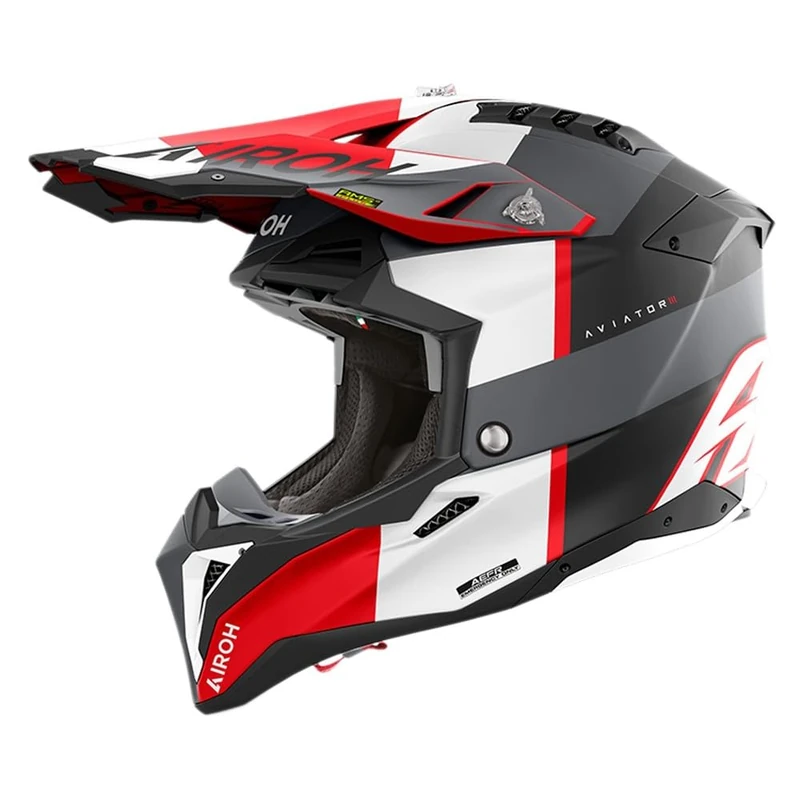 AIROH AVIATOR 3 MONARCH GREY/RED MATT L