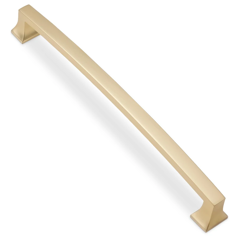 BUKOBYHE 10 Pack 7-1/2 Inch(192mm) Cabinet Pulls Brushed Gold Kitchen Cabinet Pulls Drawer Pulls Solid Cabinet Hardware