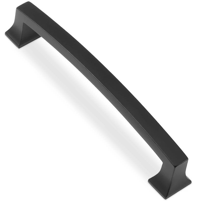BUKOBYHE 10 Pack 5 Inch(128mm) Cabinet Pulls Matte Black Kitchen Cabinet Pulls Drawer Pulls Solid Cabinet Hardware