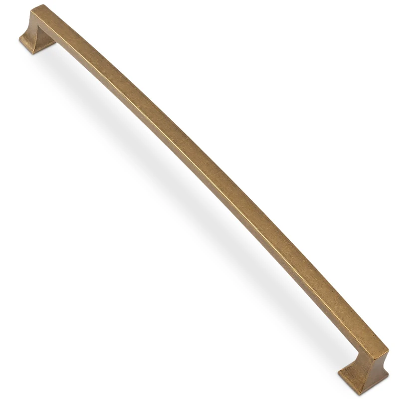 BUKOBYHE 10 Pack 10 Inch(254mm) Kitchen Cabinet Handles Antique Brass Cabinet Pulls Vintage Drawer Pulls Aged Gold Bronze Kitchen Hardware Solid Kitchen Handles