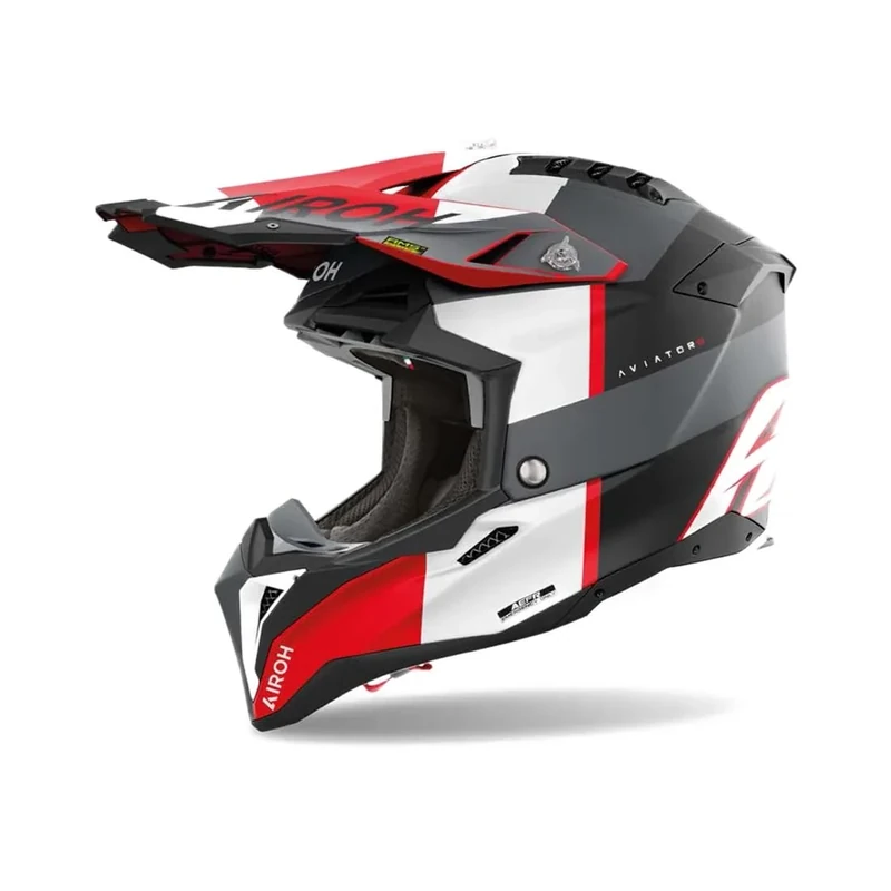 AIROH AVIATOR 3 MONARCH GREY/RED MATT XXL