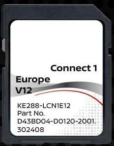 Europe 2022 V12 GPS Navigation SD Card - Database Q3.2020 - D43BD04-D0120-2001 Compatible with Nissan Connect 1