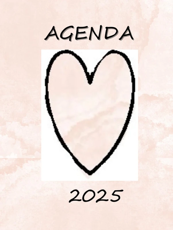 AGENDA 2025: Cute con ilustraciones para amantes del amor - love lovers, tamaño 8.25 x 11 IN (209,55 x 279,4 mm), tapa dura color rosa, 546 ... CUTE PARA AMANTES DEL AMOR - LOVE LOVERS)