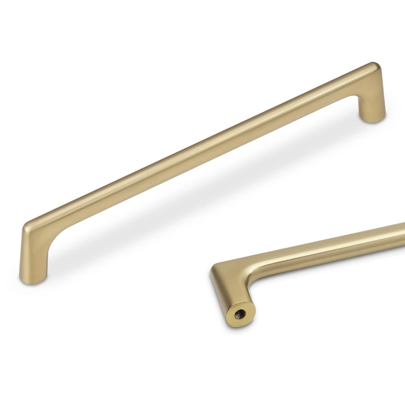 POVEFONK 10 Pack 6-1/4 Inch(160mm) Champagne Bronze Kitchen Cabinet Handles Cabinet Pulls Gold Drawer Pulls Kitchen Cabinet Hardware Kitchen Handles Drawer Pulls Dresser Handles