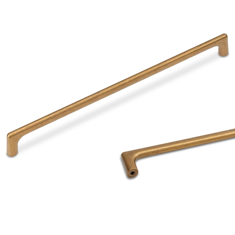 POVEFONK 6 Pack 10 Inch(254mm) Antique Brass Kitchen Cabinet Handles Cabinet Pulls Vintage Drawer Pulls Aged Gold Bronze Kitchen Cabinet Hardware Kitchen Handles Drawer Pulls Dresser Handles