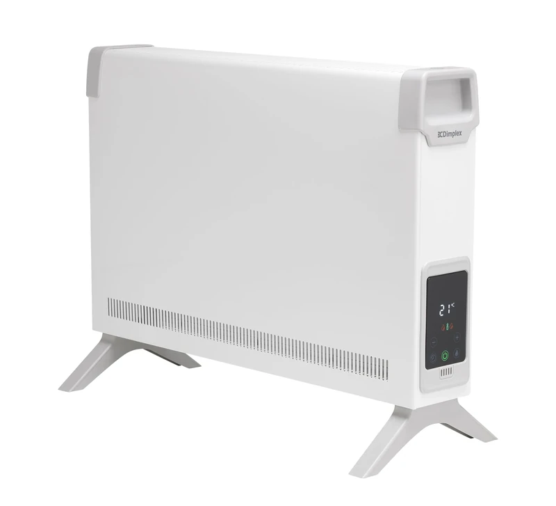 Dimplex ML2CE 2KW Freestanding DigitalConvector Heater with Touch Screen, 12-Hour Timer, 3 Modes, Eco Mode & Thermostat – Portable Quiet Electric Heater for Home & Office Use - White and Light Grey