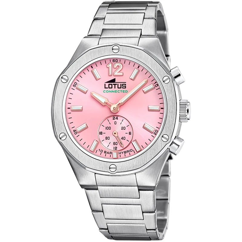 Lotus Ladies Steel Hybrid Smartwatch with Steel Bracelet 18971/2