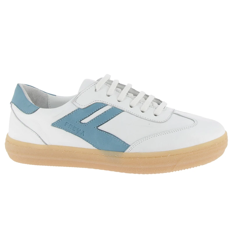 Andrea Conti Women's Damen Low Top Sneaker Freya, White/Blue, 4 UK