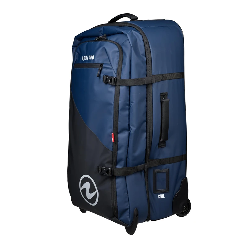 Aqualung Explorer Waterproof Travel Bag for Diving from 45L to 120L, with Internal Compartments, Telescopic Handle, and Sturdy Wheels, optimal for Your Underwater Adventures