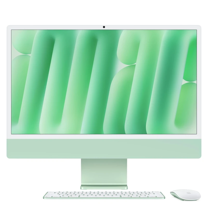 Apple iMac All-in-One Desktop Computer with M4 chip with 10-core CPU and 10-core GPU: Built for Apple Intelligence, 24-inch Retina Display, 16GB Unified Memory, 512GB SSD storage; Green