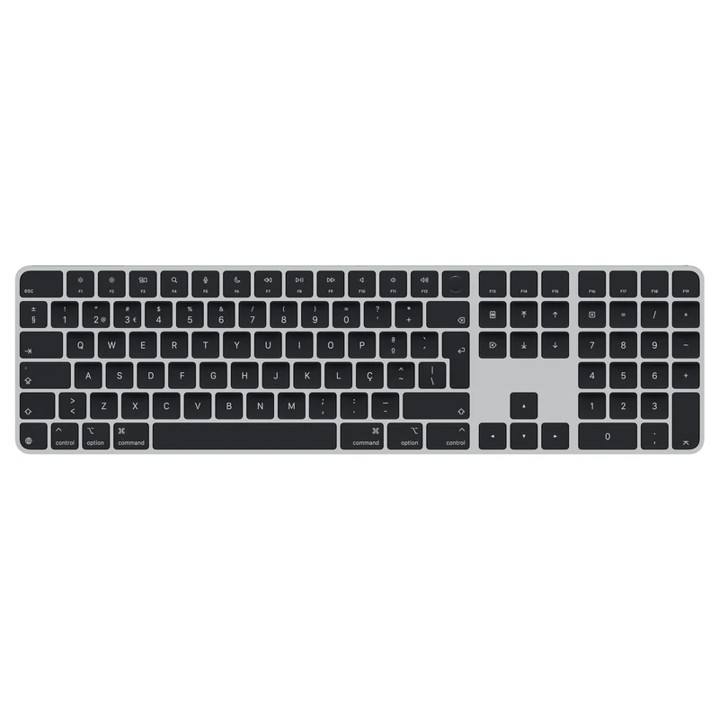 Apple Magic Keyboard with Touch ID and Numeric Keypad for Mac models with Apple silicon - Portuguese - Black Keys