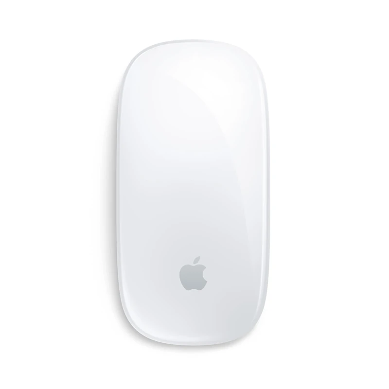 Apple Magic Mouse: Bluetooth, rechargeable. Works with Mac or iPad; White, Multi-Touch surface (USB-C)