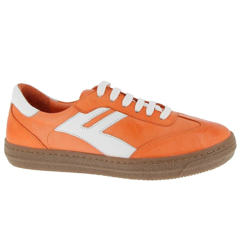 Andrea Conti Women's Damen Low Top Sneaker Freya, Papaya White Dark Gum, 6.5 UK
