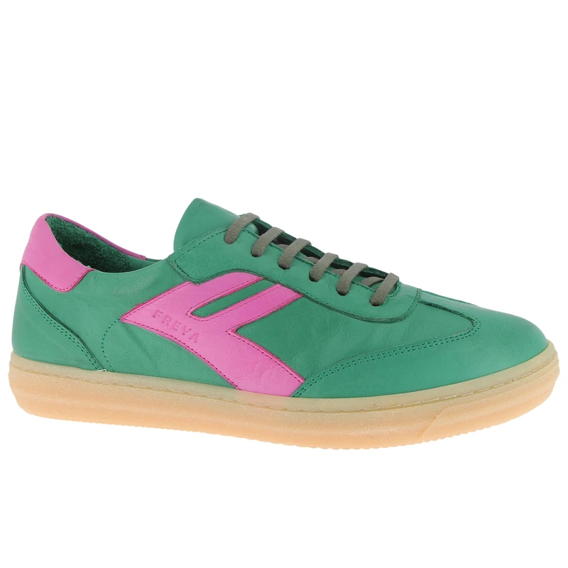 Andrea Conti Women's Damen Low Top Sneaker Freya, Green Fuchsia, 9 UK