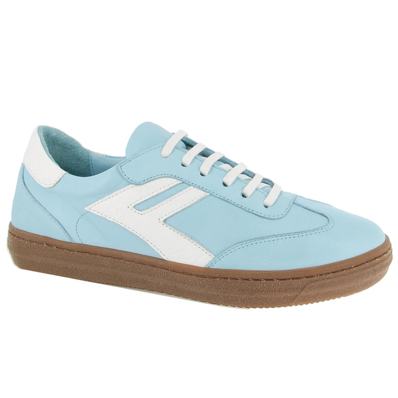 Andrea Conti Freya Women's Low Top Trainers, Light Blue White Dark Gum, 9 UK