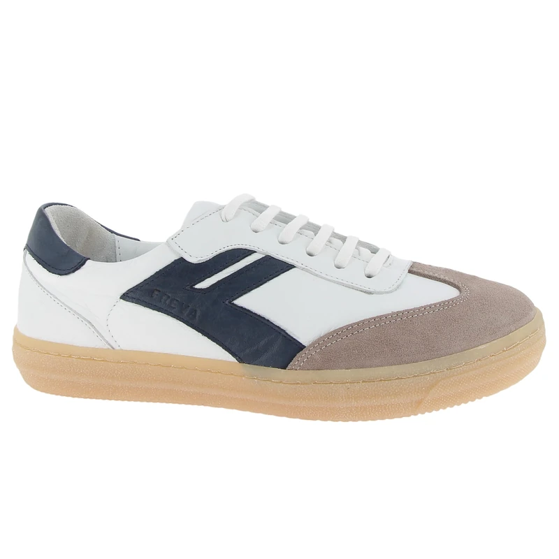 Andrea Conti Women's Damen Low Top Sneaker Freya, White Navy, 6.5 UK