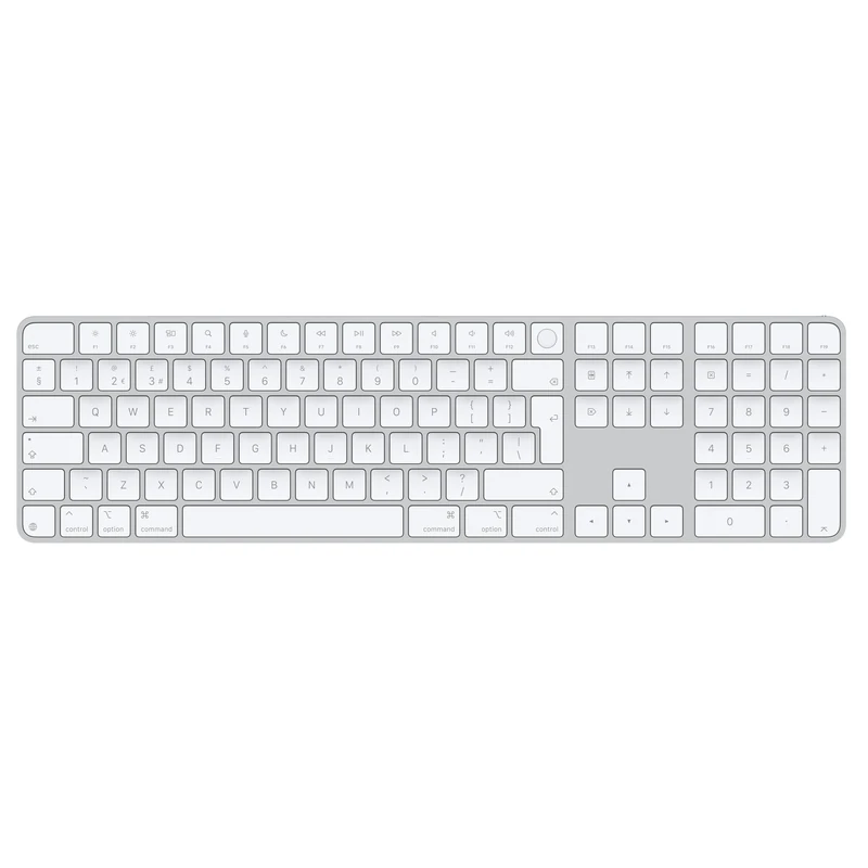 Apple Magic Keyboard with Touch ID and Numeric Keypad for Mac models with Apple silicon - British English - White Keys