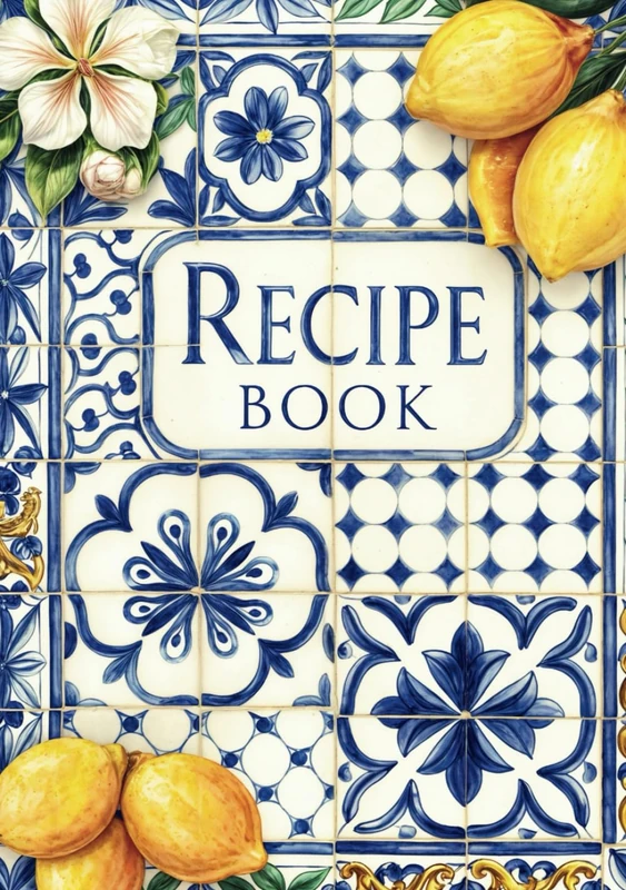 Blank Recipe Book to Write in Your Own Recipes | Illustrated Recipe Notebook: Notebook Cookbook Journal 7.5 x 9.25" Gifts Ideas for Home Cooks & Food Lovers 200+ Pages
