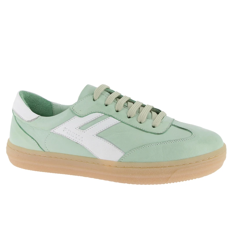 Andrea Conti Freya Women's Low Top Trainers, Pastel Green White, 6 UK