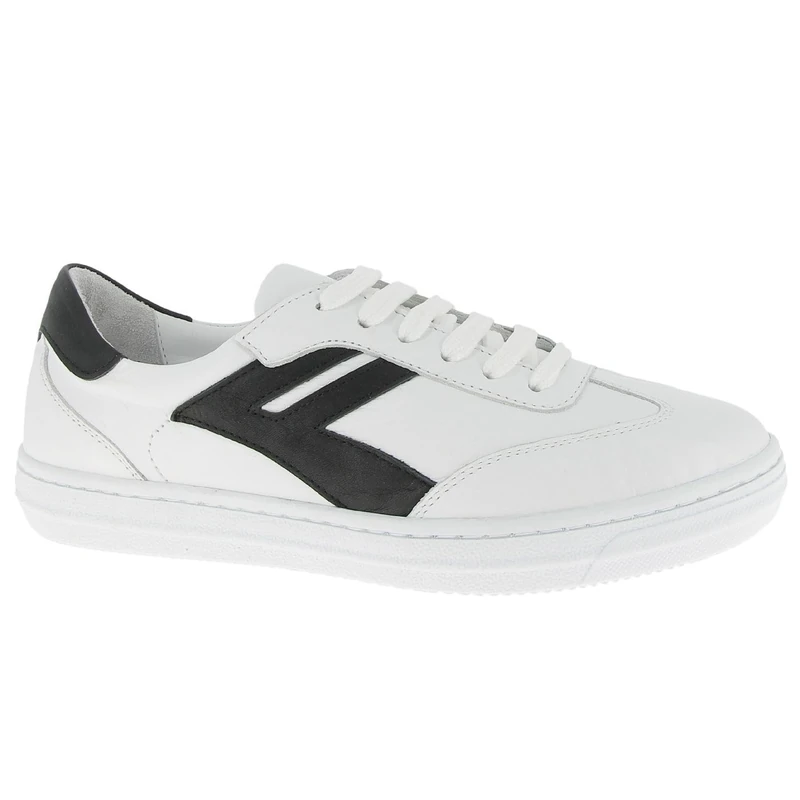 Andrea Conti Women's Damen Low Top Sneaker Freya, White Black, 7.5 UK