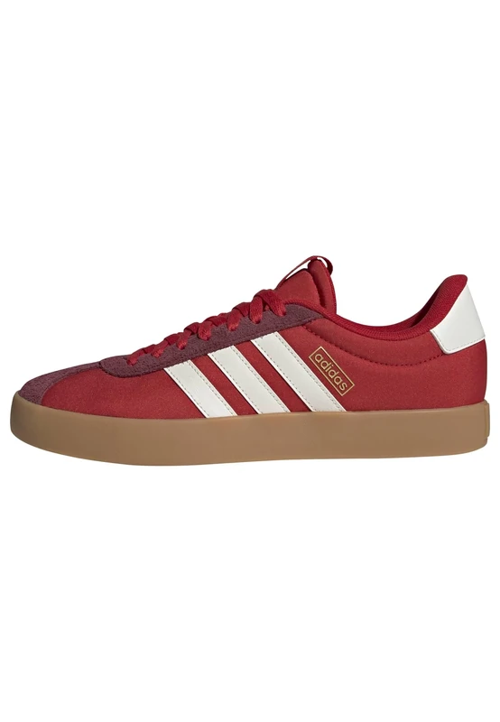 adidas Men's VL Court 3.0 Shoes, Better Scarlet/core White/Shadow red, 7 UK