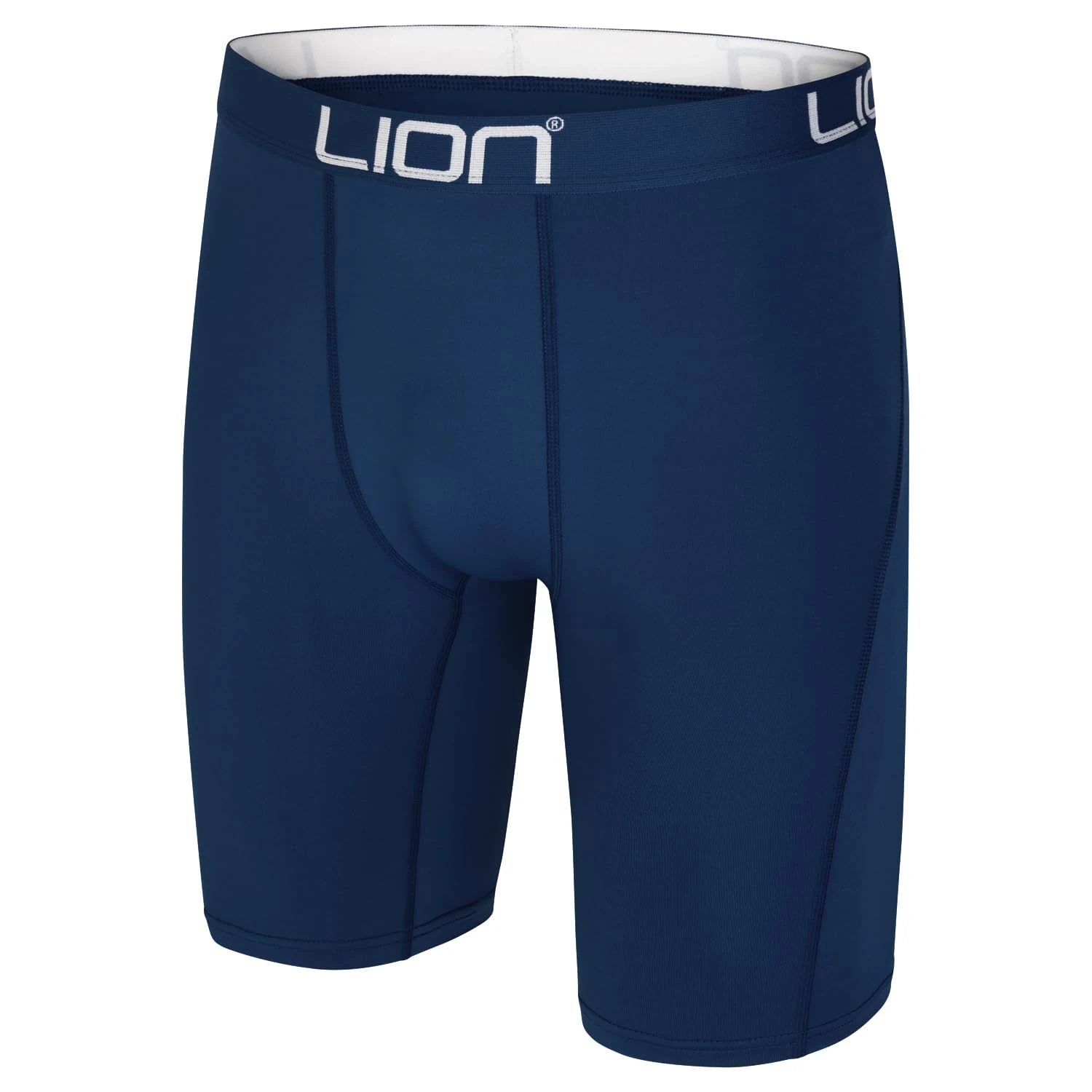 LION SPORTSWEAR Compression Shorts for Football & Sports – Multi-Purpose Base Layer for Men & Kids, Ideal for Gym, Training & Running - Navy | Large Adults