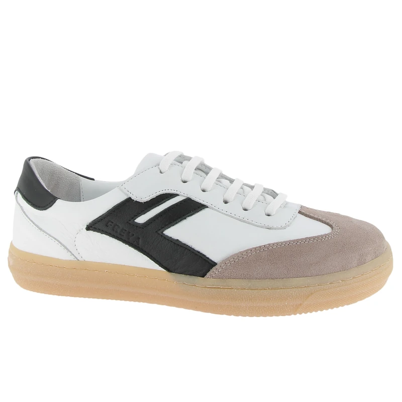 Andrea Conti Women's Damen Low Top Sneaker Freya, White Black Light Gum, 9 UK