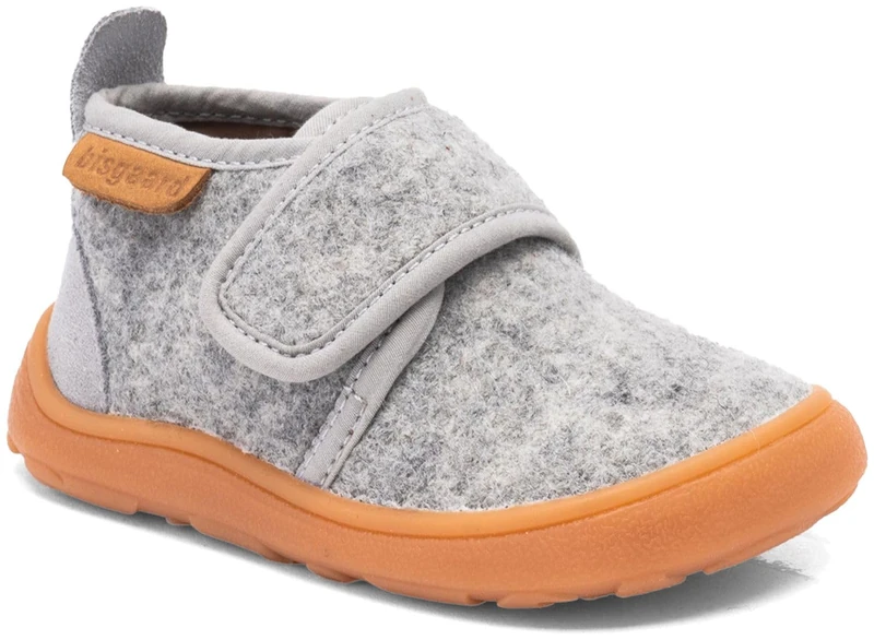 Bisgaard Unisex Kid's Barefoot Basic Sneaker, Gray, 4.5 UK Child