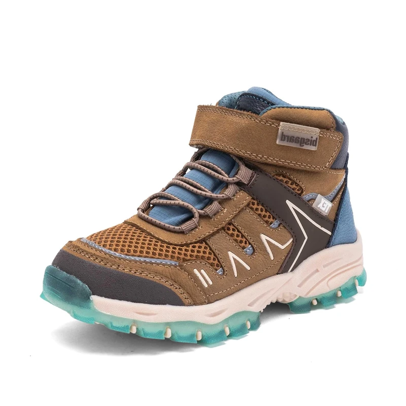 Bisgaard Unisex Kid's Madison Tex Sneaker, Khaki, 9.5 UK Child