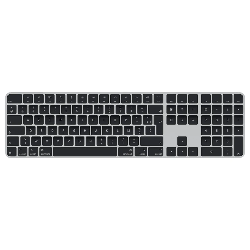 Apple Magic Keyboard with Touch ID and Numeric Keypad for Mac models with Apple silicon - French - Black Keys