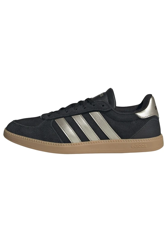 adidas Women's BREAKNET Sleek Shoes, core Black/Cyber met./Gum 3, 6 UK