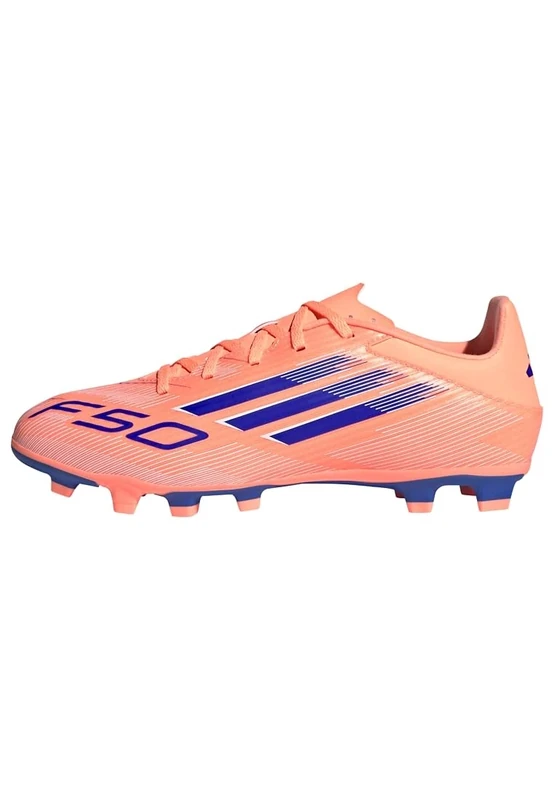 adidas Mens F50 Messi Club Adults Firm Ground Football Boots Orange/Blue 7