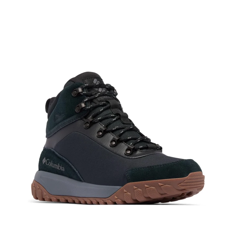 Columbia Men's Burnsider WP, Mid Rise Winter Sneakers, Black/City Grey, 9 Regular