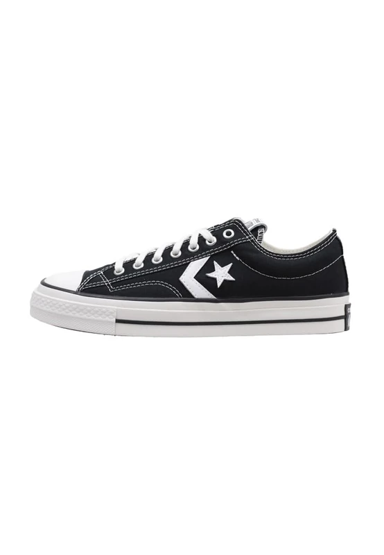Converse A01607C Men's Star Player 76 Vintage Chevron Trainers, Black White, 6 Women/4 Men