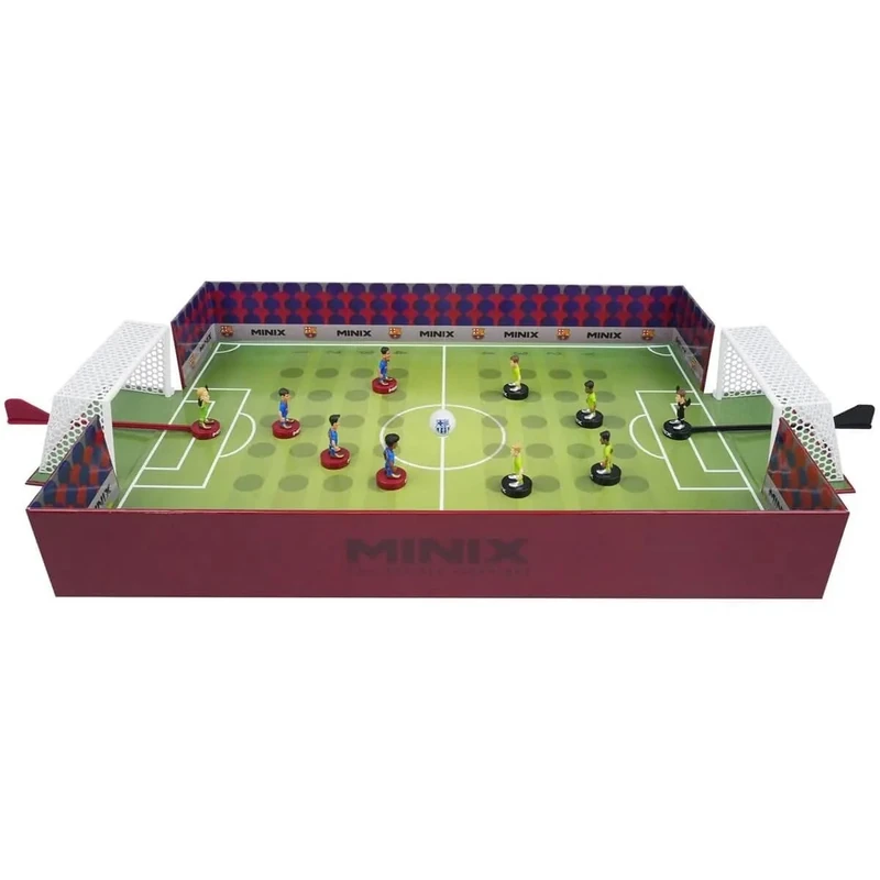 BANDAI, Minix Collectible Figures Football Club Barcelona 5 Player Game Recreates the Best Moments of Football Gift Idea for Kids and Adults Football Fans (MN17409)