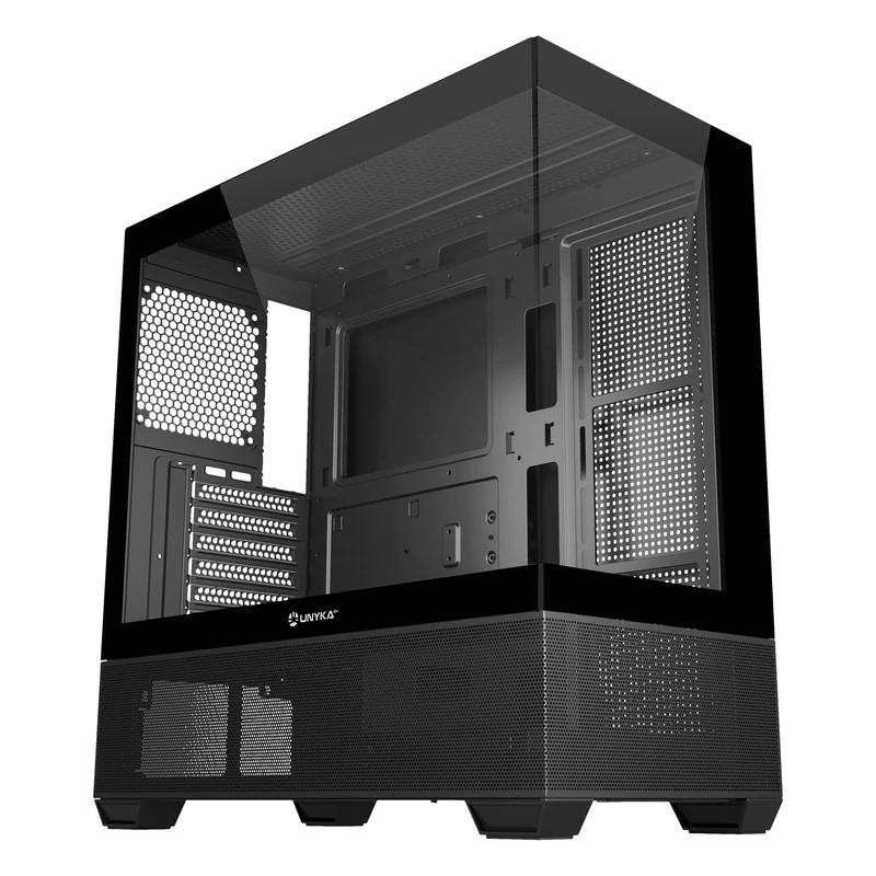 UNYKAch ATX REVELAT Black chassis with capacity for graphics cards up to 425mm and liquid cooling up to 360mm