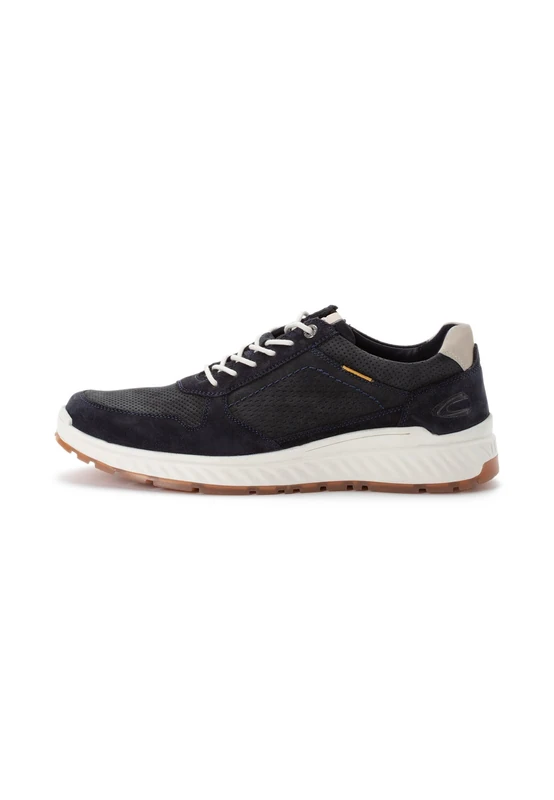 camel active Men's Nubuck Leather Trainers, Dark Blue, Menswear-45, darkblue, 11 UK