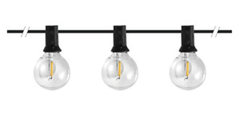 Glowster 10 LED Solar String Lights, 1.5 W Power, Perfect to Illuminate and Decorate Your Outdoor Spaces in an Ecological and efficient Way. Create Charming atmospheres!