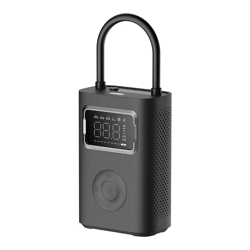 Xiaomi Portable Electric Air Compressor 2 Pro – High-Speed Cordless Tyre Inflator with Digital Display, 150 PSI, Smart Presets, Type-C Charging, 19L/Min Airflow, for Car, Bike, Ball – Black