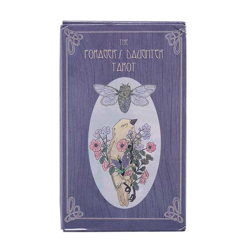 Pzuryhg 78-Card Tarot Deck, Forager's Daughter Tarot, Original Tarot Deck, Beginner Tarot Cards, English Tarot Set, Tarot Reading Cards, 10.5x6.3cm Fortune Telling Game, Tarot Cards for Beginners