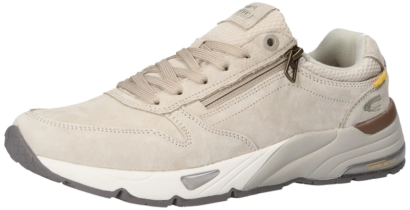 camel active Men's Trainers Made from a Mix of Materials, Taupe, 11 UK