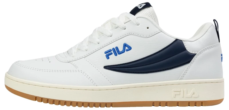 FILA Men's Rega NF Trainers, White Navy-Antique White, 42 EU, White Fila Navy Antique White, 9 UK