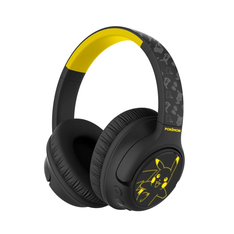 OTL Technologies PK1200 Pokemon Pikachu Wireless Headphones with LED Light Up Feature - Black