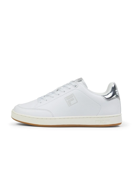 FILA Women's Courtbay Wmn Trainers, White Silver, 37 EU