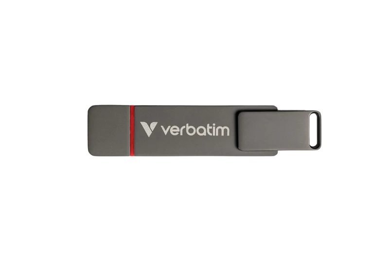 Verbatim Dual QuickStick 512GB External 3.2 Gen 1 USB-C/USB-A SSD High-Speed USB Stick up to 530MB/s Extremely Fast Memory Stick for Mobile Phone Laptop PC Notebook